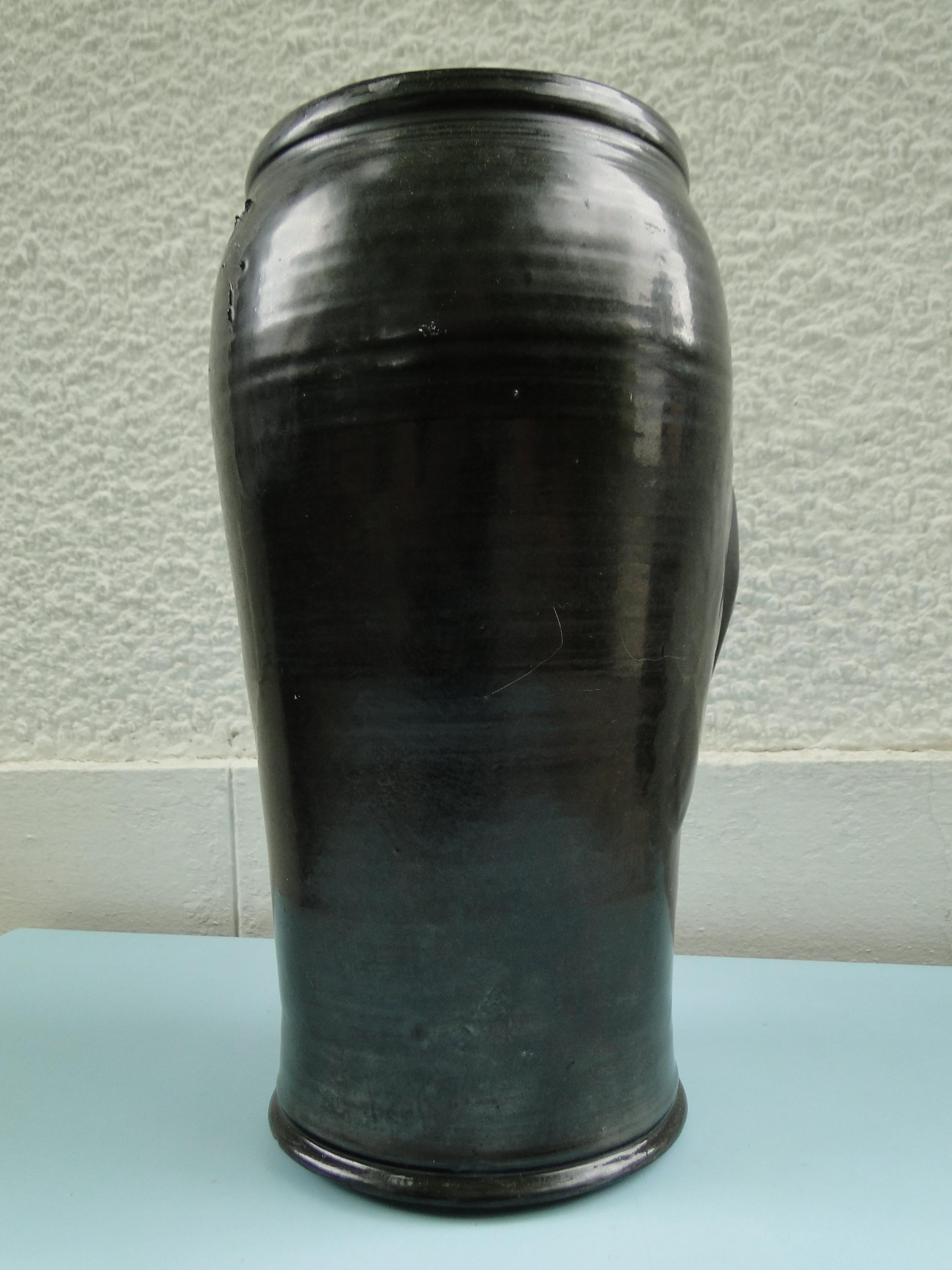 French Antropomorphic ceramic vase from the 1950s 1950 France For Sale 1