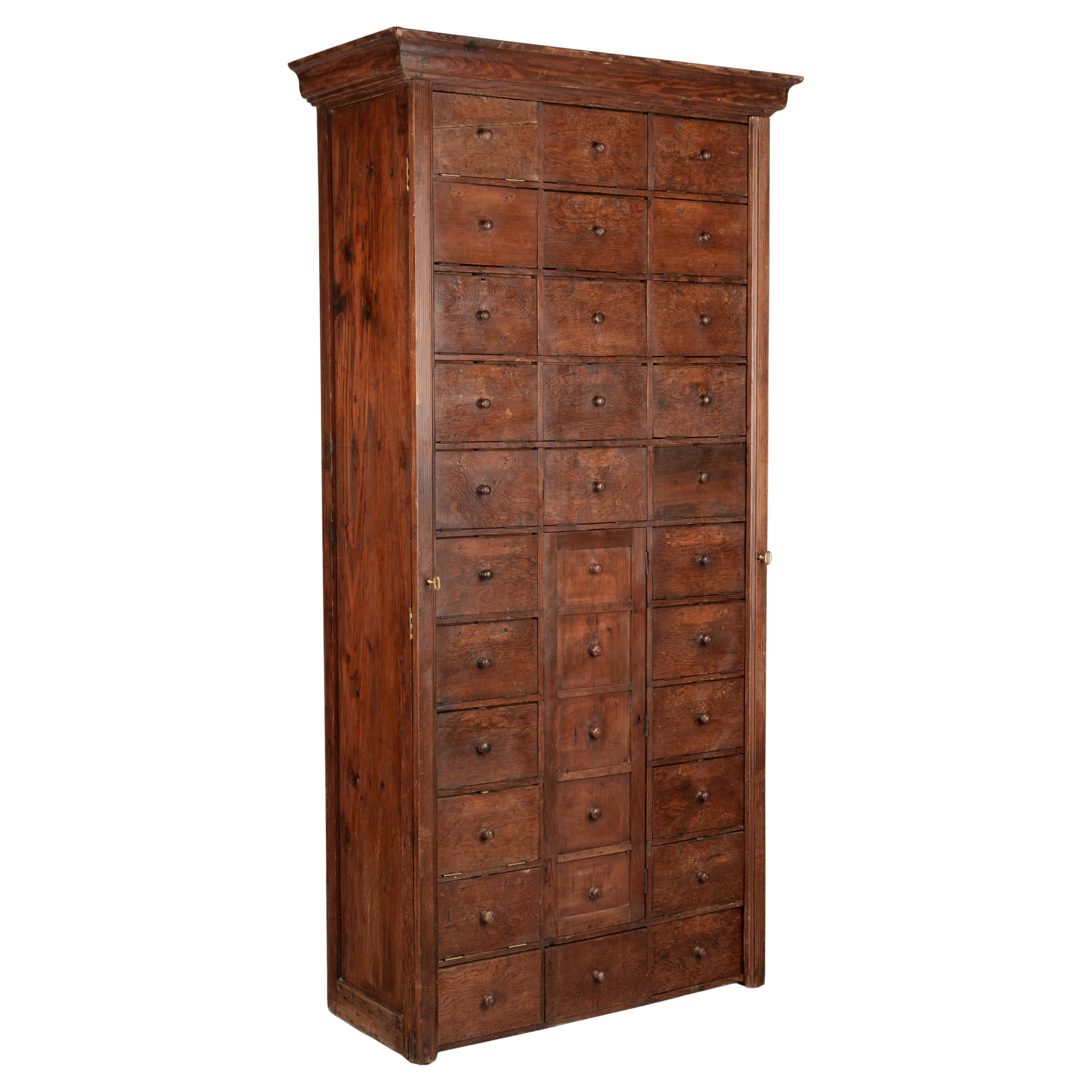 French Apothecary Cabinet or Cartonnier