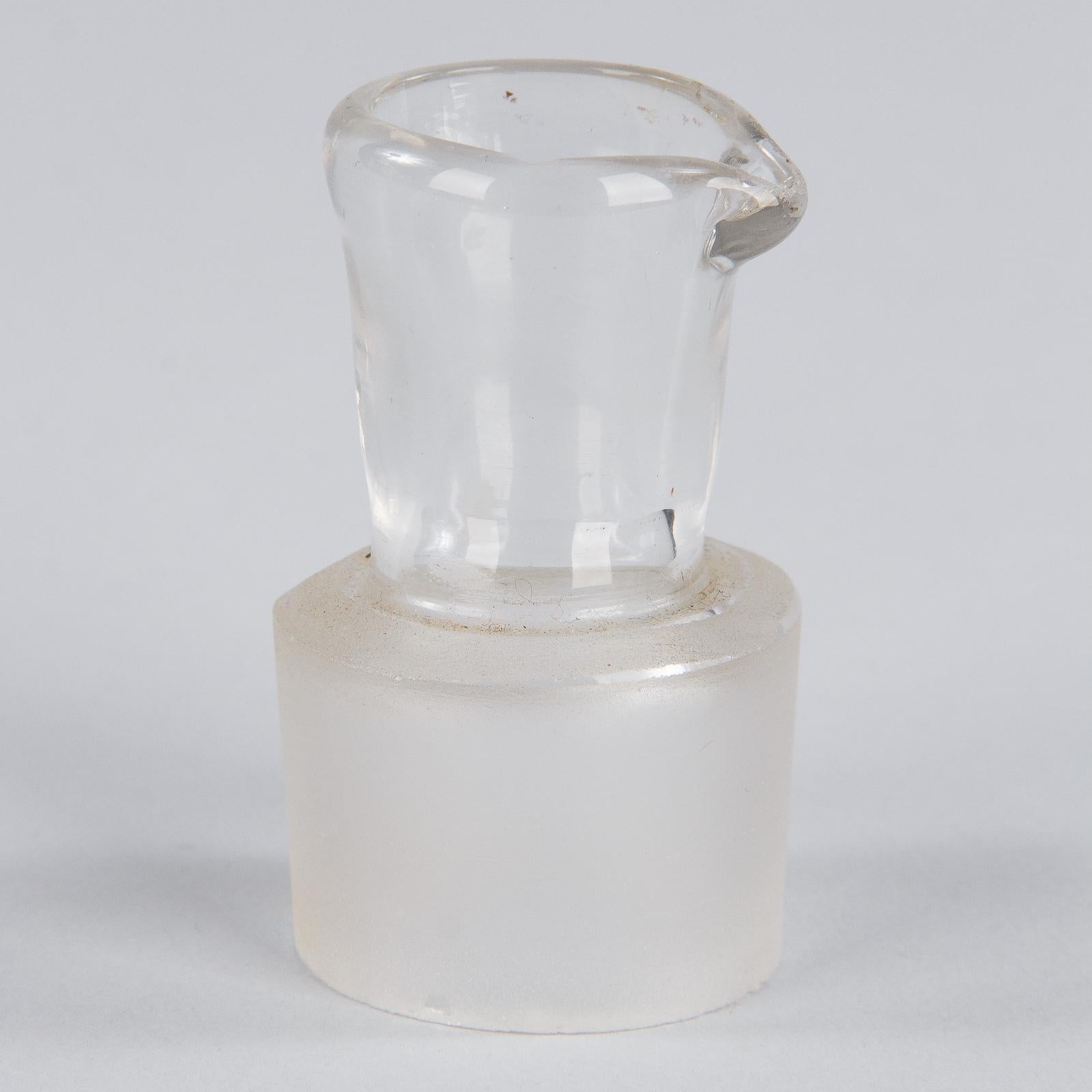 French Apothecary Glass Jar from Alsace Region, Circa 1900s For Sale 5