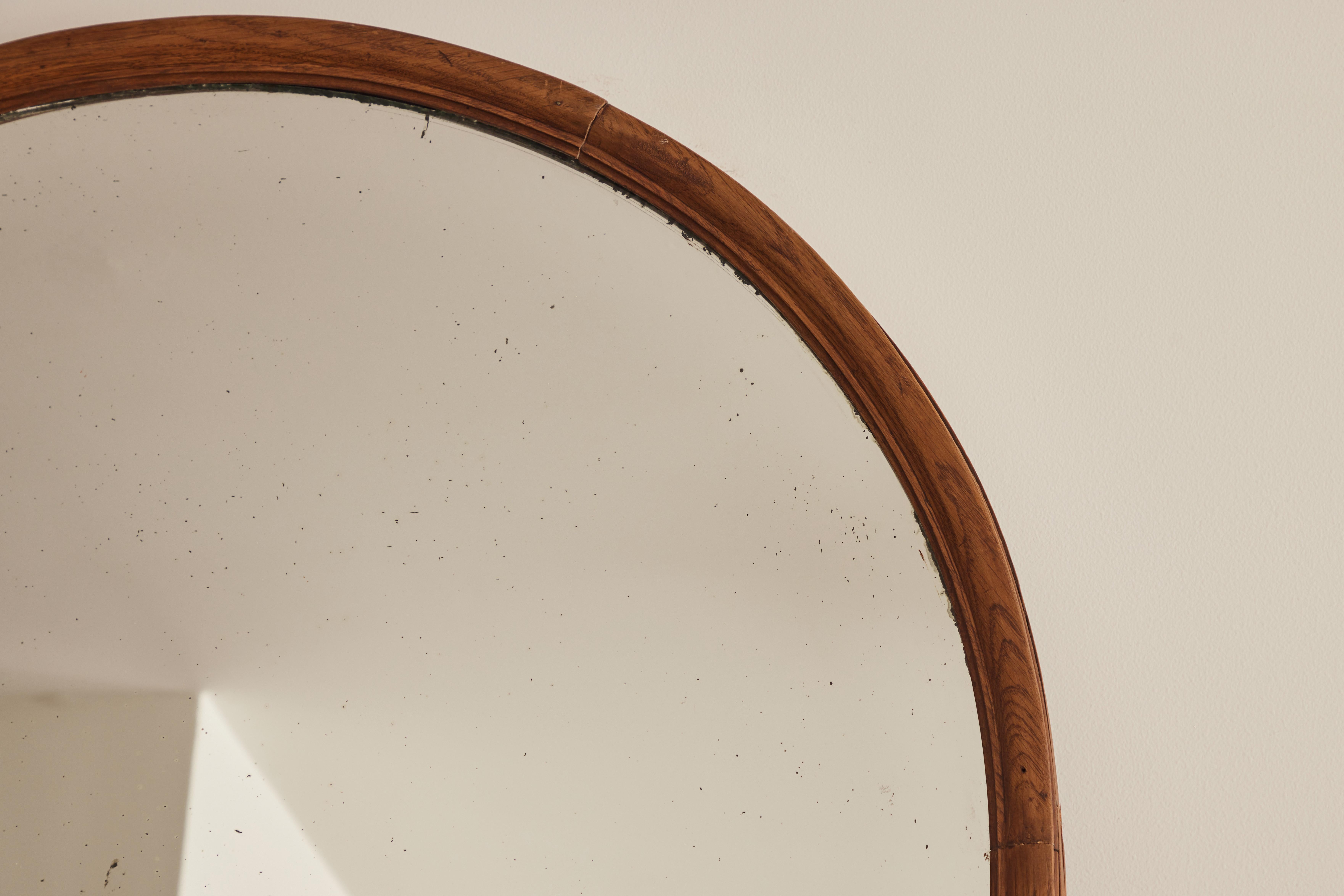 Early 20th Century French Arched Mirror