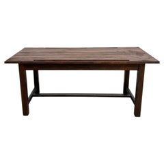 French architect worktop table in solid pine