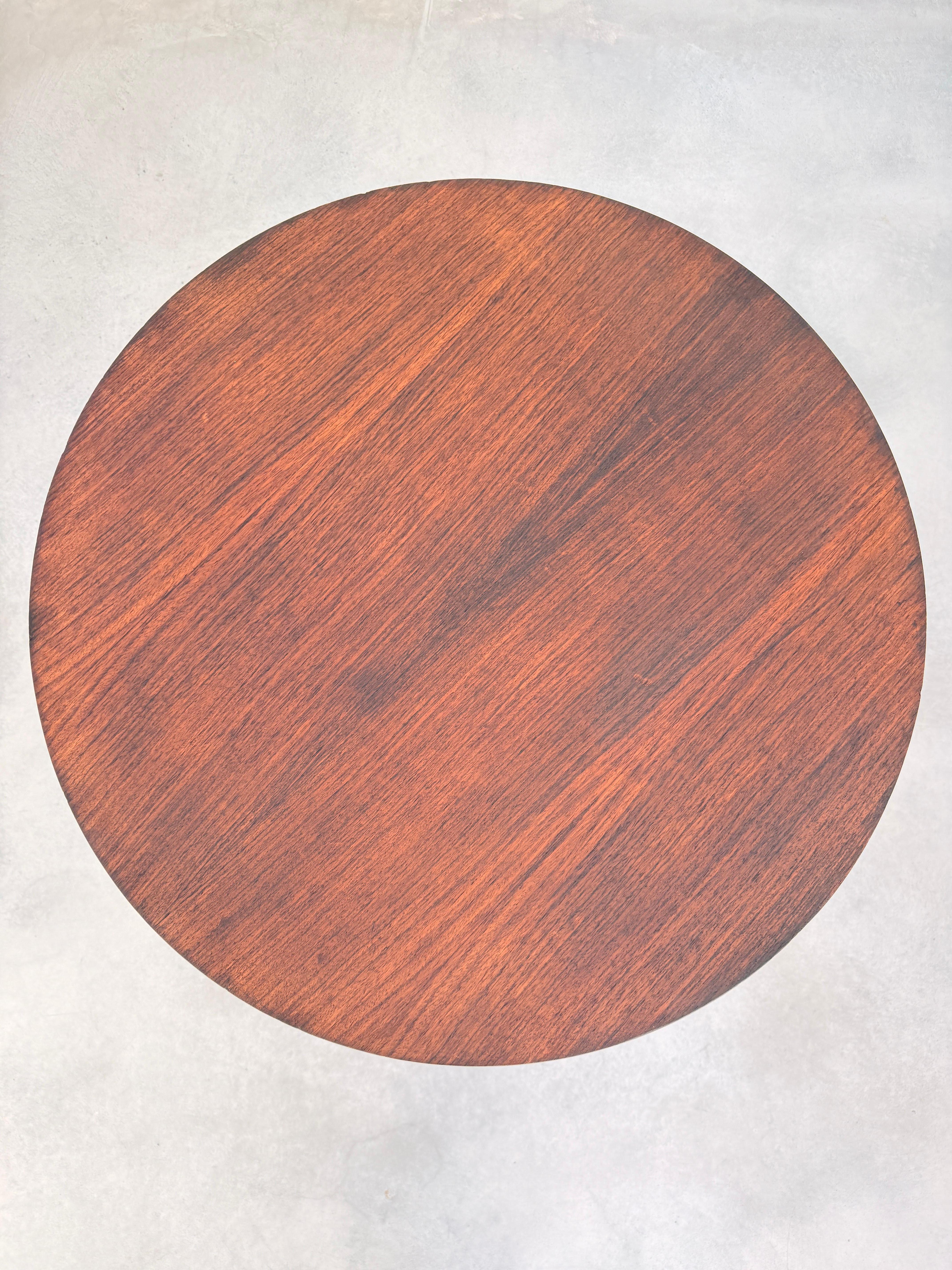 French Architectural Art Deco Table in Rosewood Veneer Attributed to Jules Leleu For Sale 10