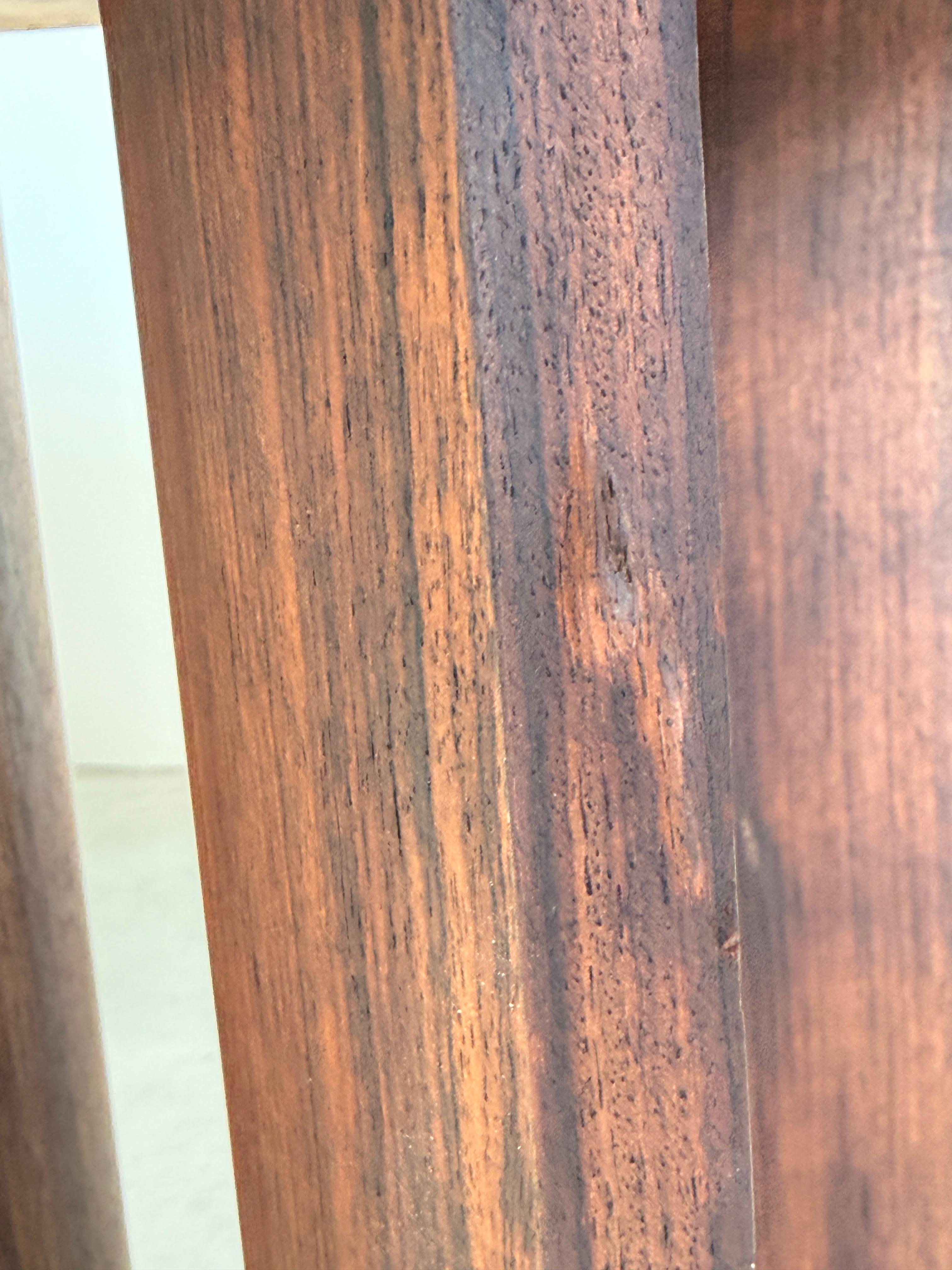 French Architectural Art Deco Table in Rosewood Veneer Attributed to Jules Leleu For Sale 13