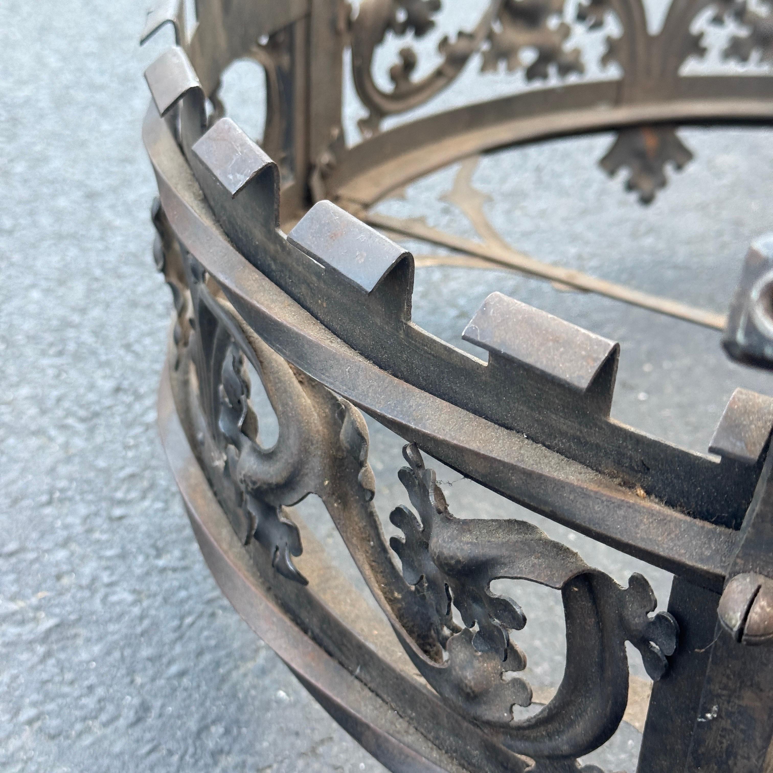 French Provincial French Architectural Crown Sculpture Fragment, 1910's For Sale