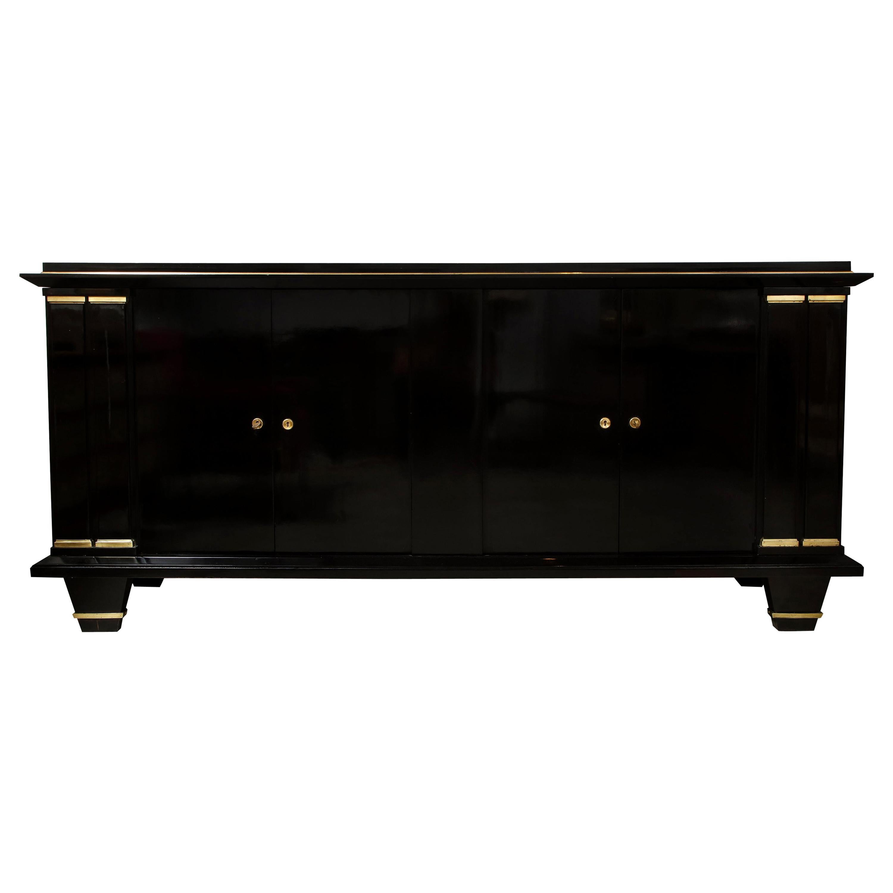 French Architectural Sideboard with Bronze Mounts