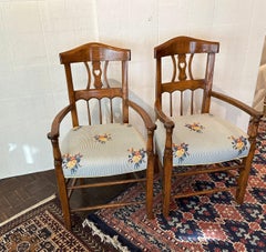French Arm Chairs, Pair