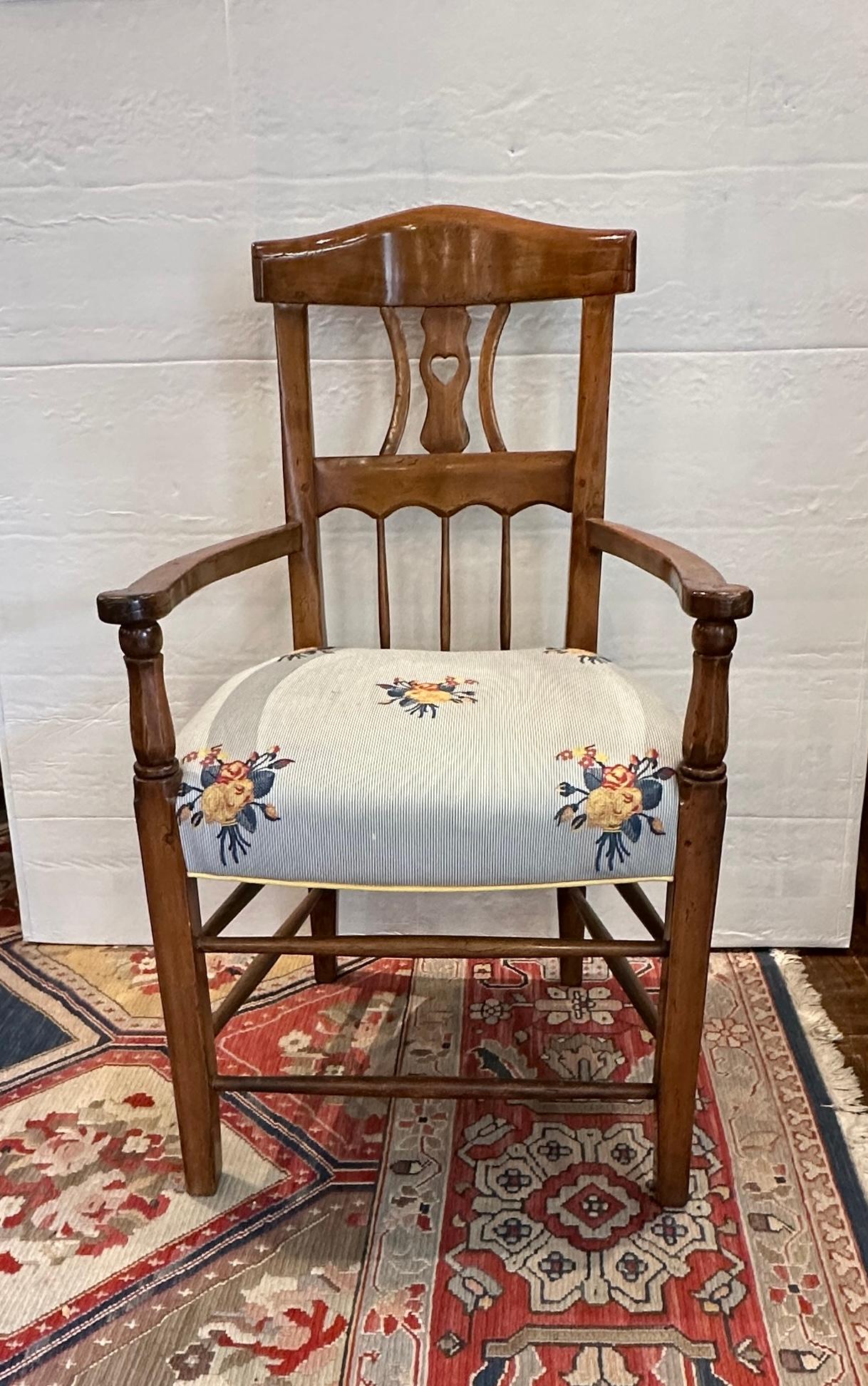 Late 20th Century French Arm Chairs, Pair For Sale