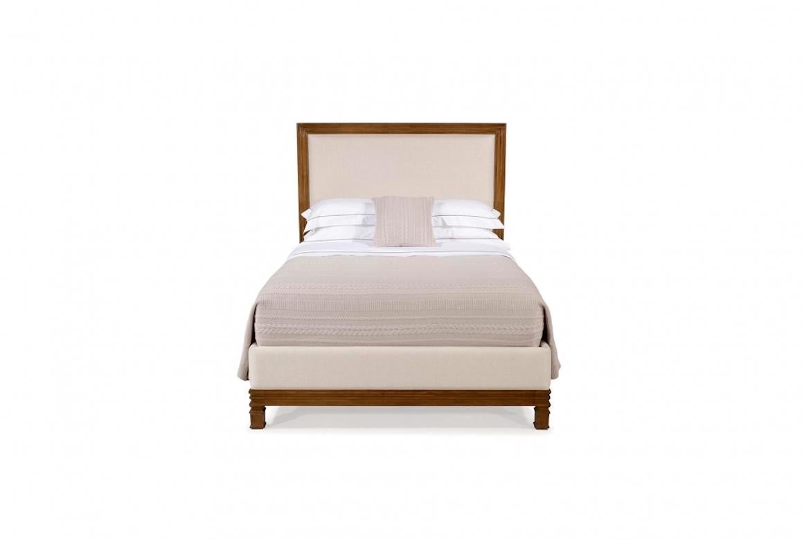A stunning French Armand bed frame, 20th century.

The Amand bed is shown in oakwood with an aged oak finish. Note the elegant contemporary design of this Directoire inspired bed.

Available up to super king and Emperor bed sizes. Handcrafted in