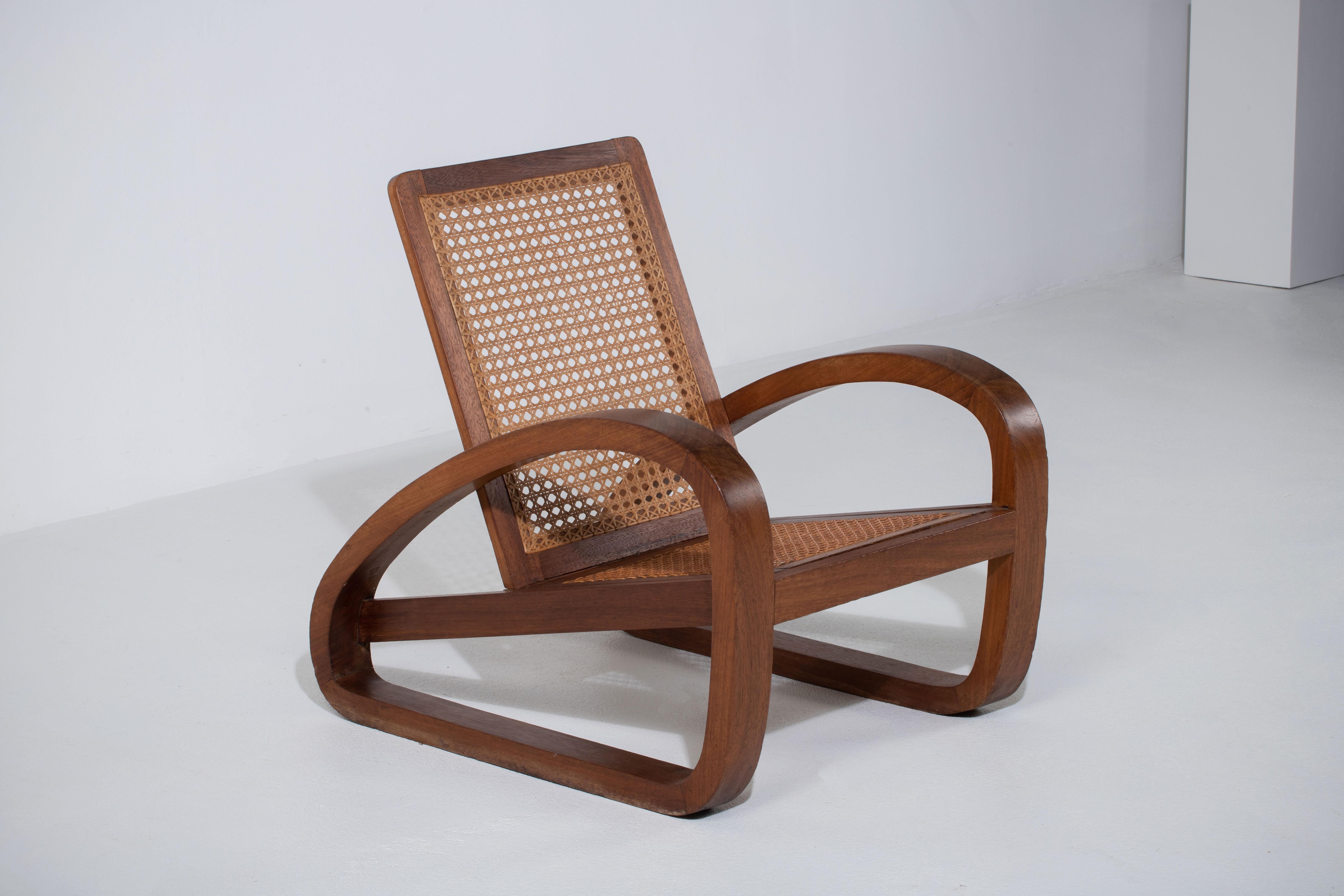 Französischer Sessel, 1940er Jahre (Moderne der Mitte des Jahrhunderts) im Angebot