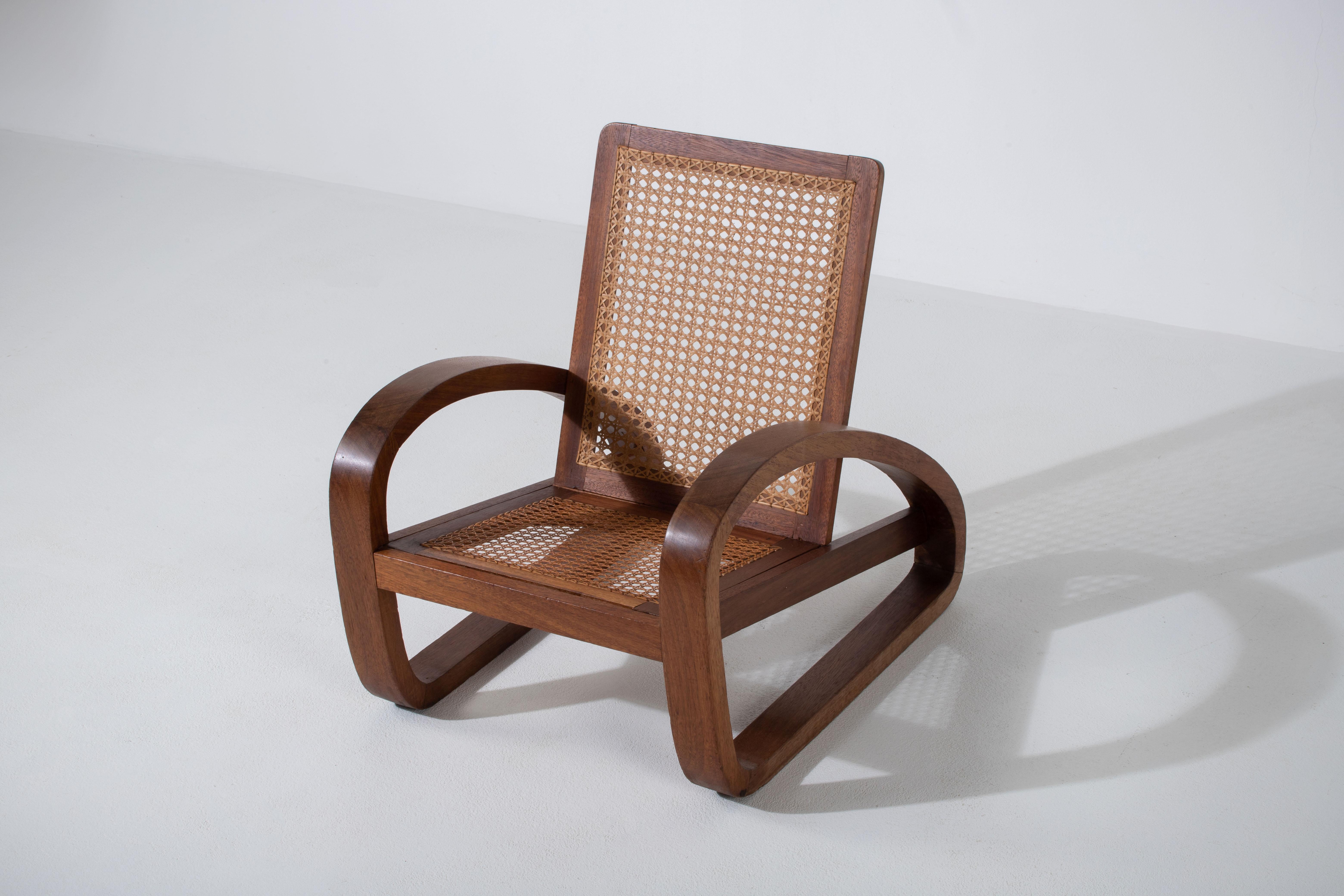 Französischer Sessel, 1940er Jahre (Gehstock) im Angebot