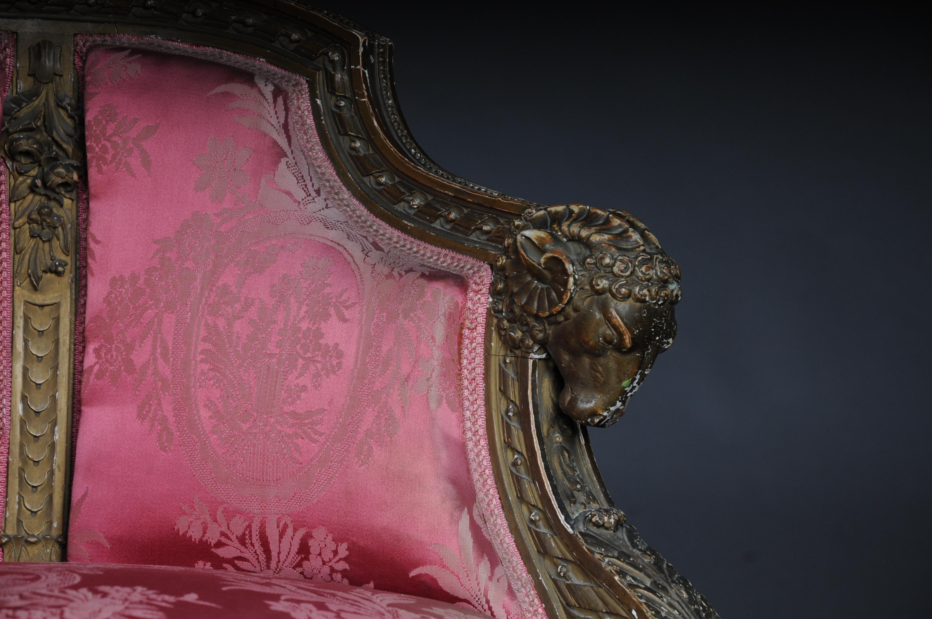 French Armchair / Armchair / Bergère Napoleon III 4