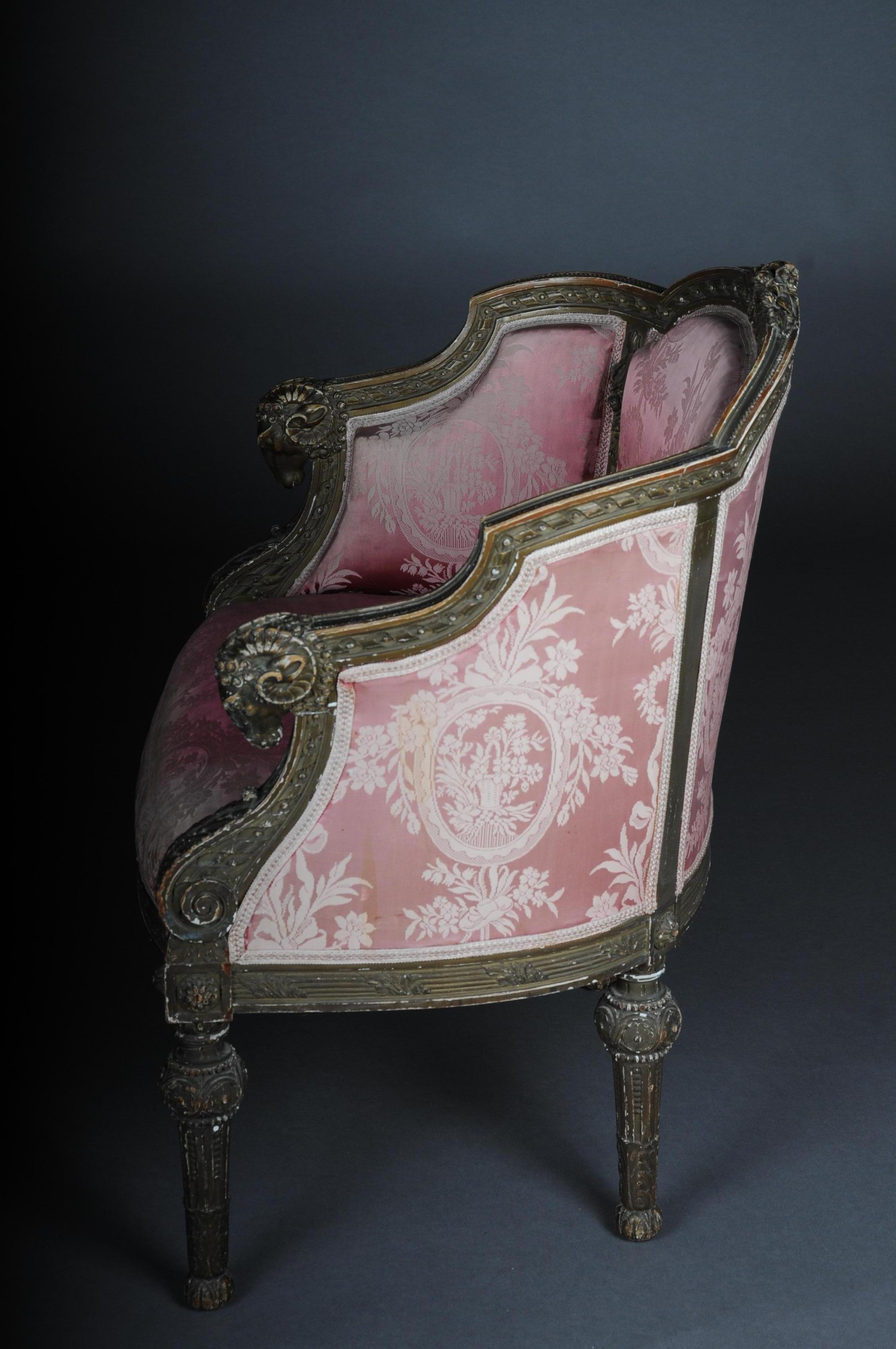 French Armchair / Armchair / Bergère Napoleon III 8