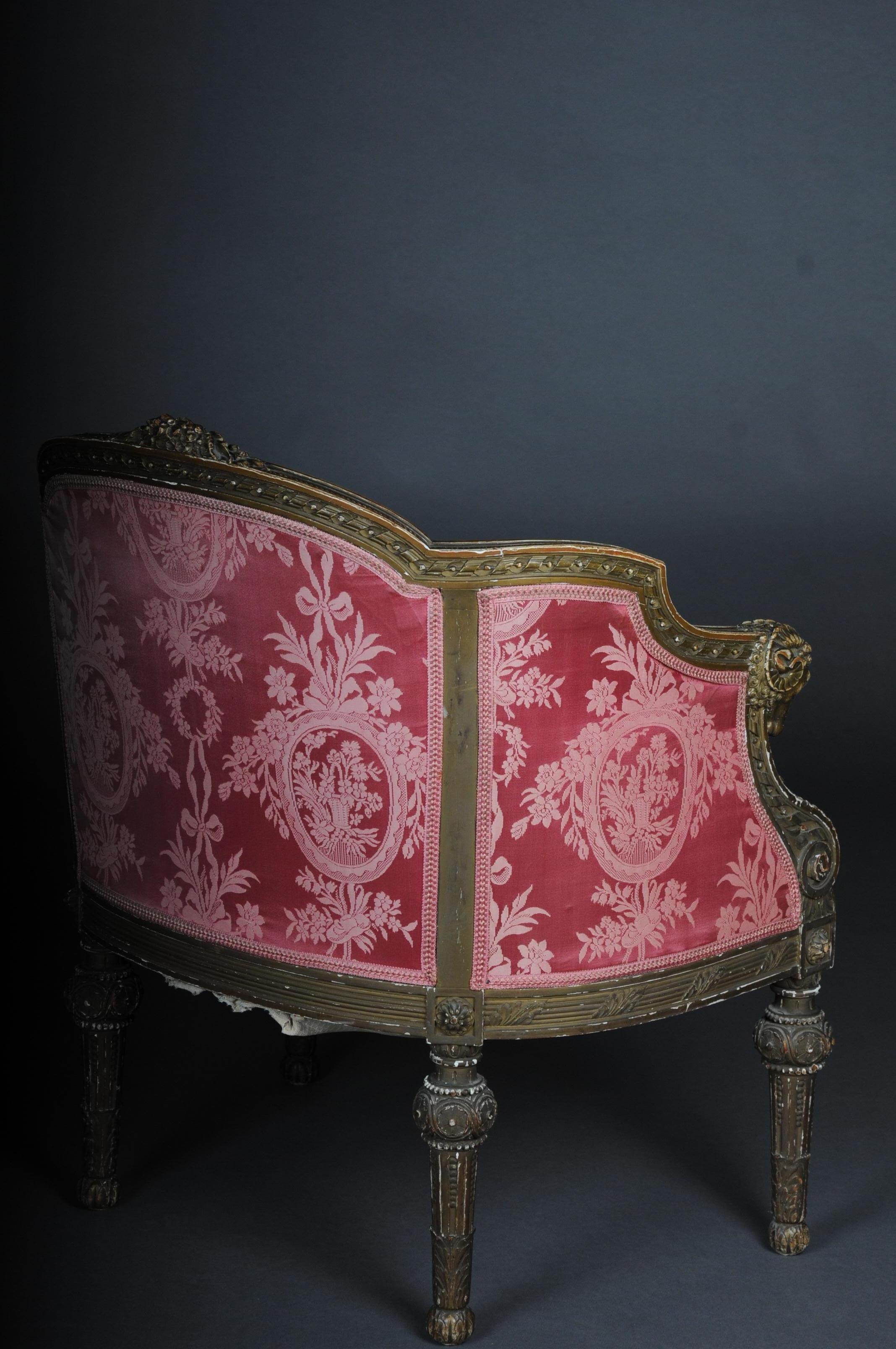 French Armchair / Armchair / Bergère Napoleon III 9