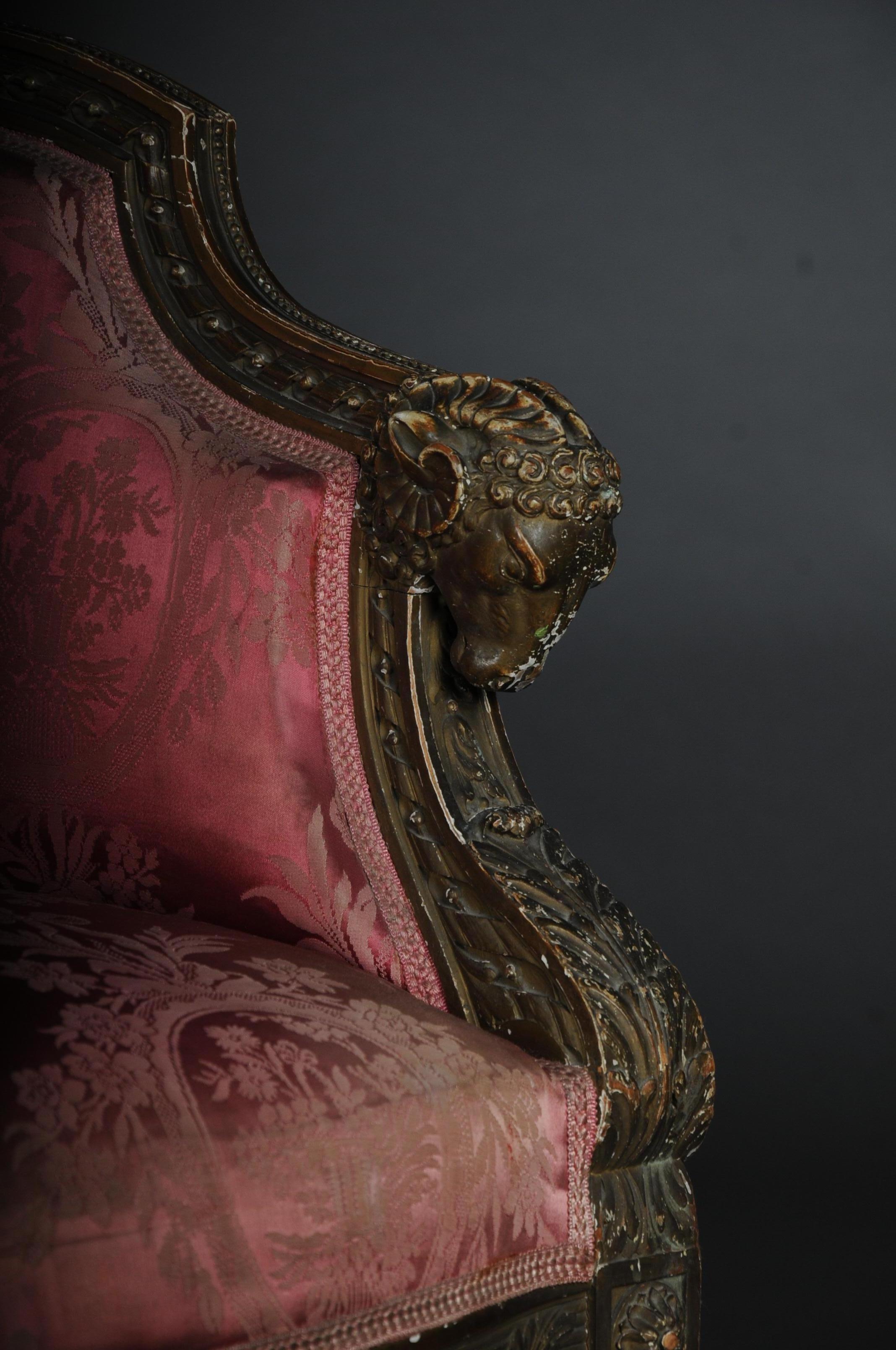 Mid-19th Century French Armchair / Armchair / Bergère Napoleon III For Sale