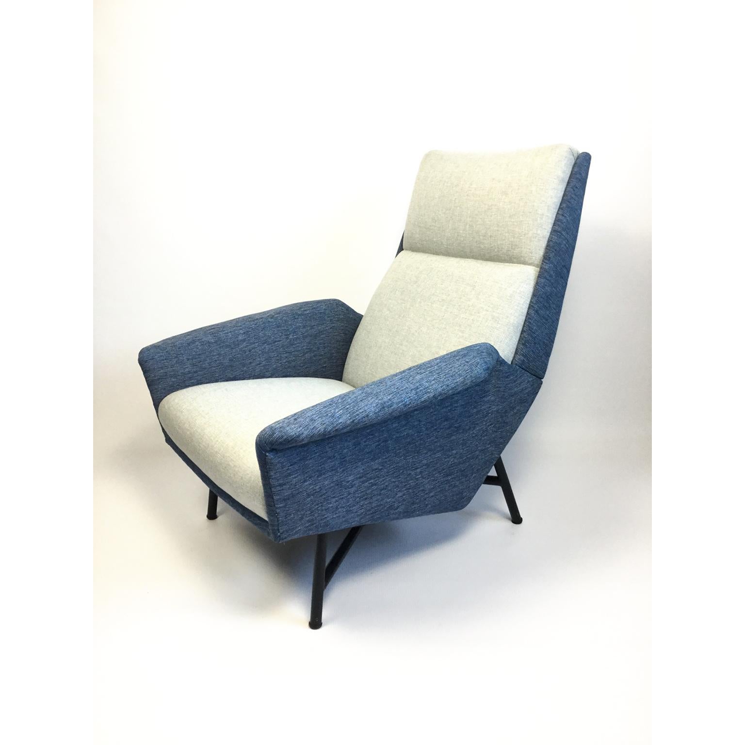 French Armchair by Claude Vassal Edited by Claude Delor, 1950s In Good Condition In London, GB