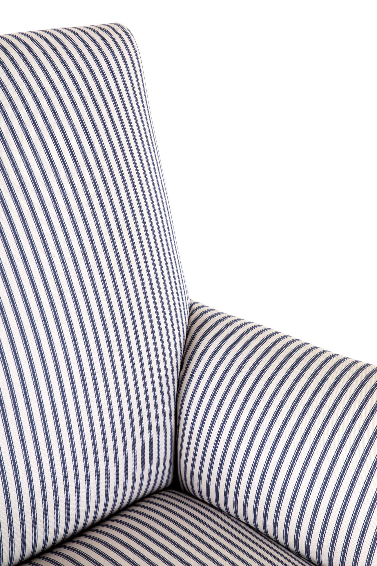 XIXe siècle Fauteuil français en tissu Princeton en vente