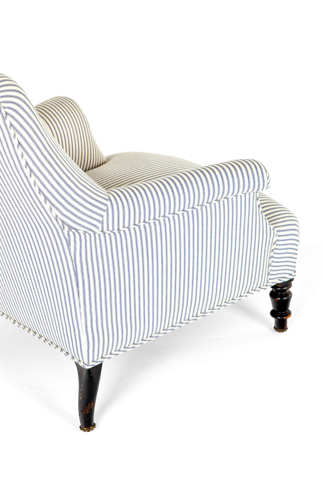 Fauteuil français en tissu Princeton 1