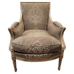 French Armchair off White by Roche Bobois, Kenzo Fabric