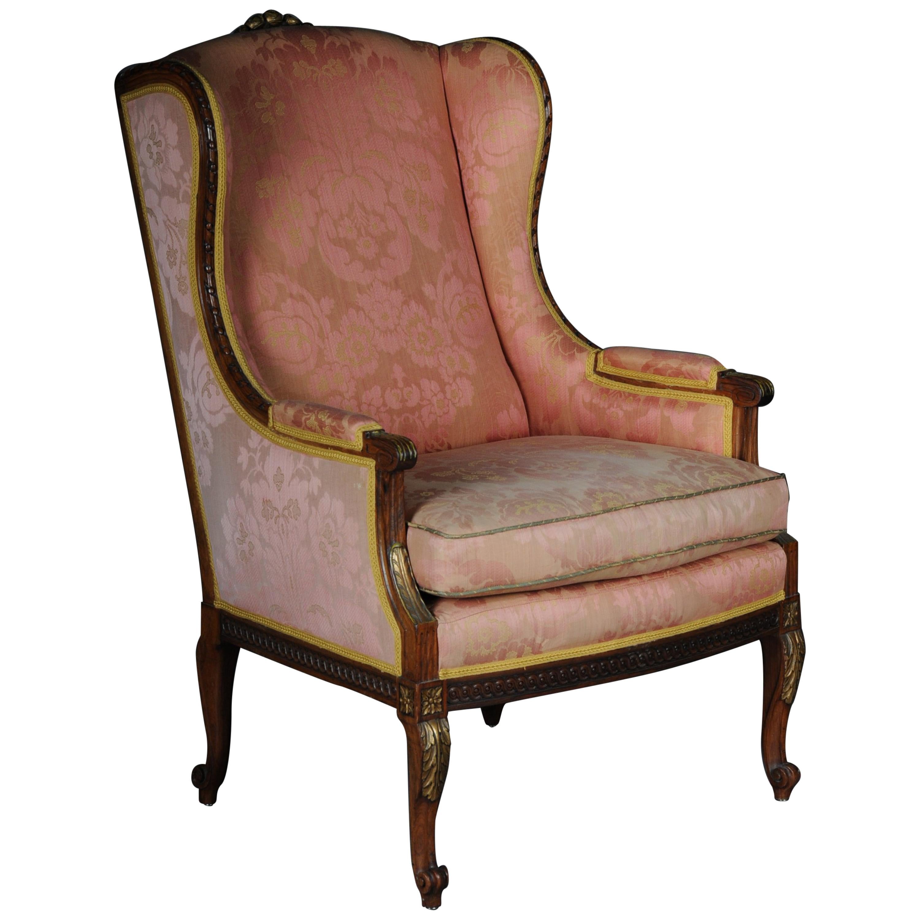 French Armchair Upholstered Armchair, circa 1900