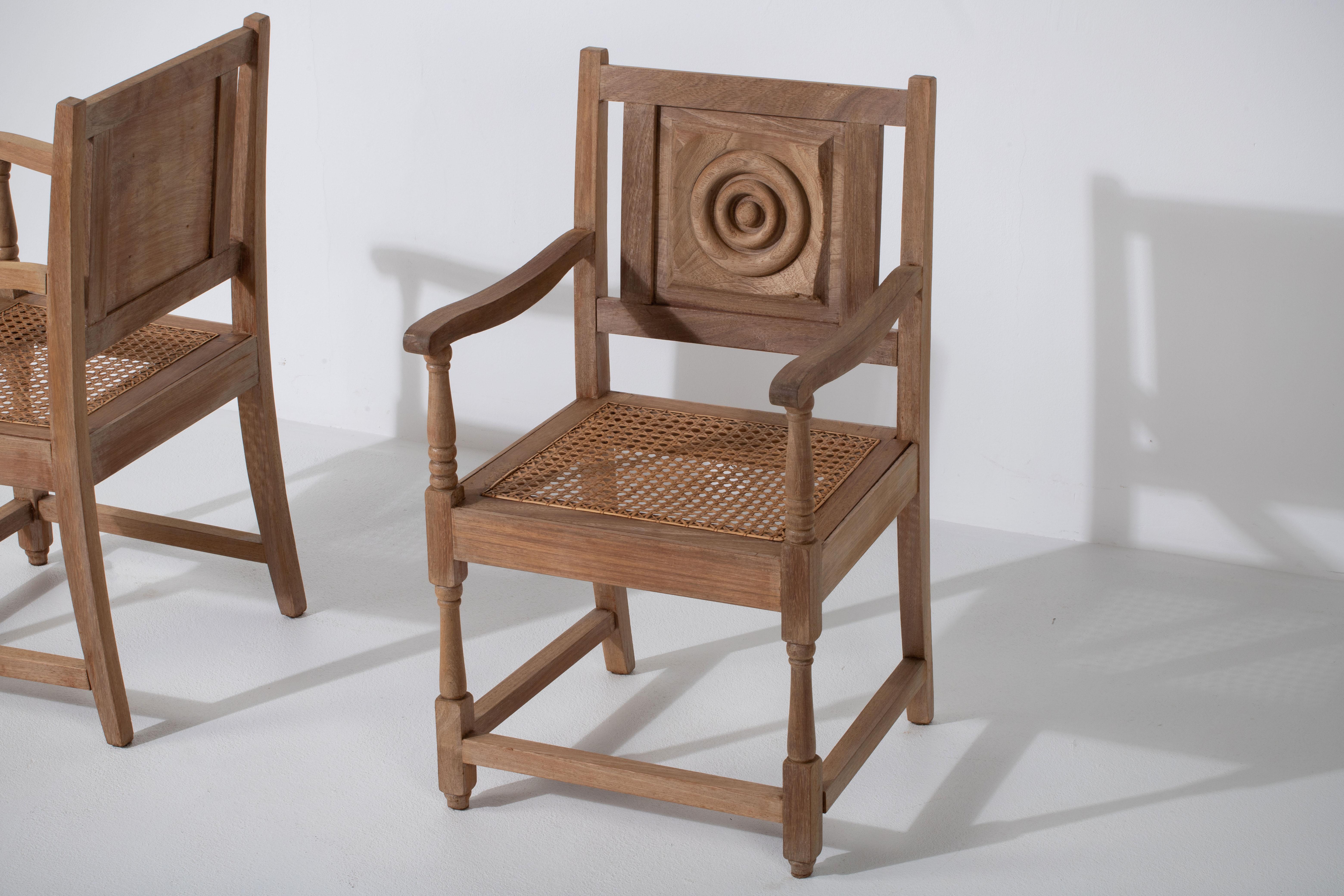 Französische Sessel, Paar, 1940er-Jahre im Angebot 5