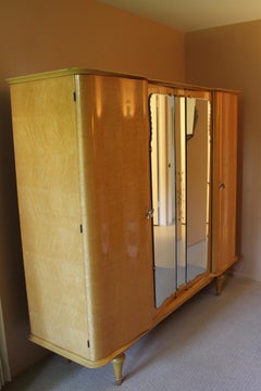 French Armoire, Bird's-Eye Maple