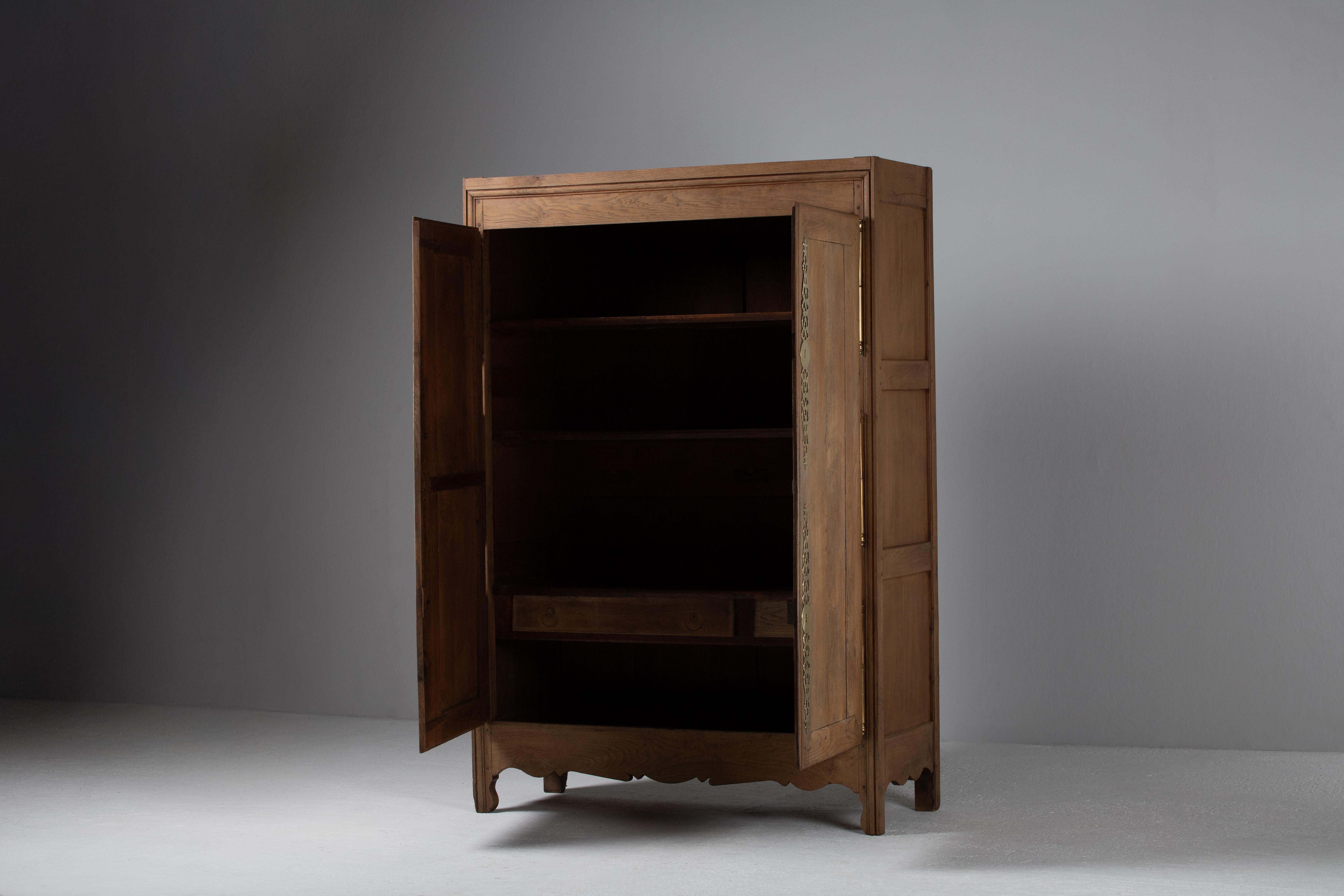 French Armoire in Oak, Late 19th Century For Sale 2