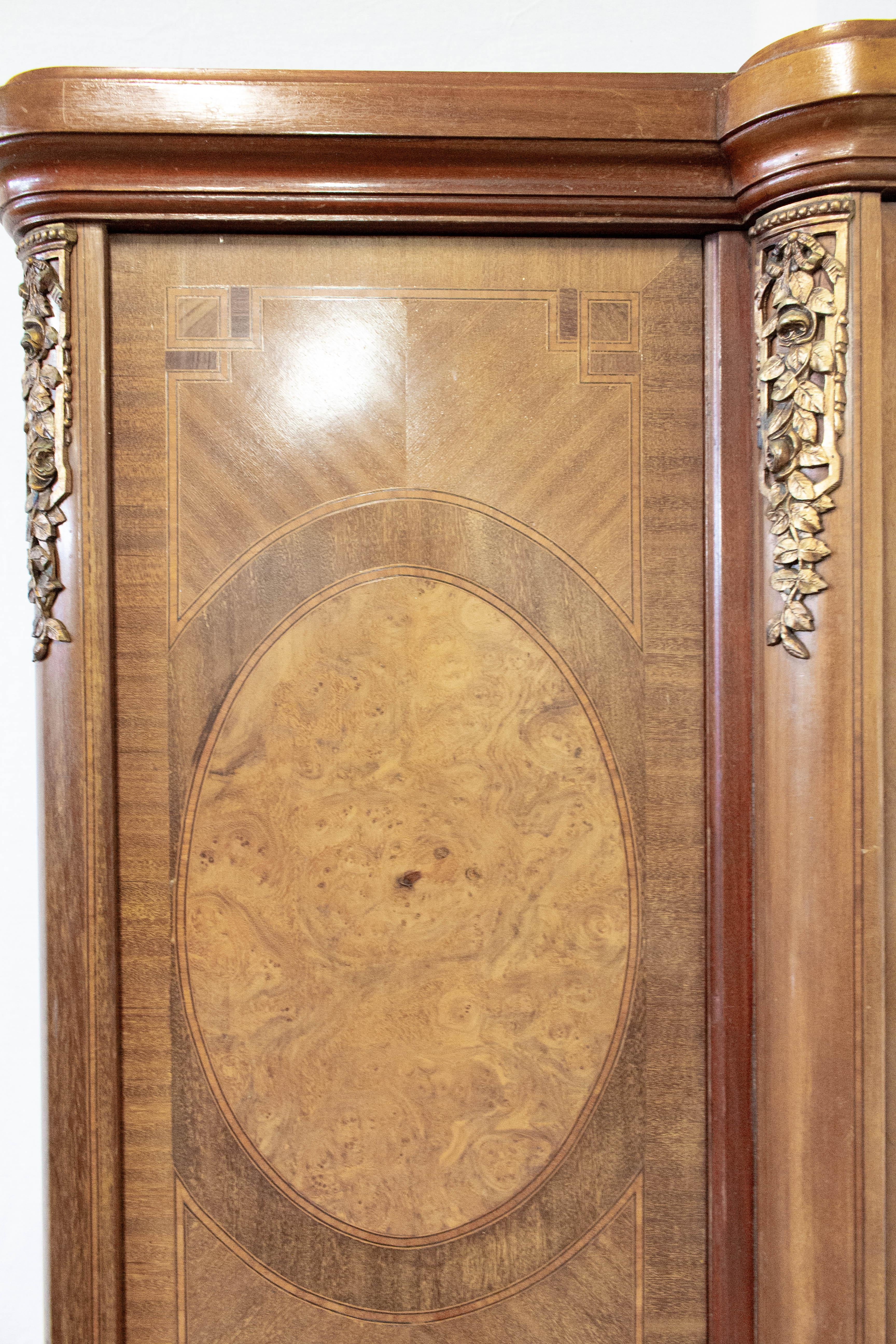 vintage armoire with mirror