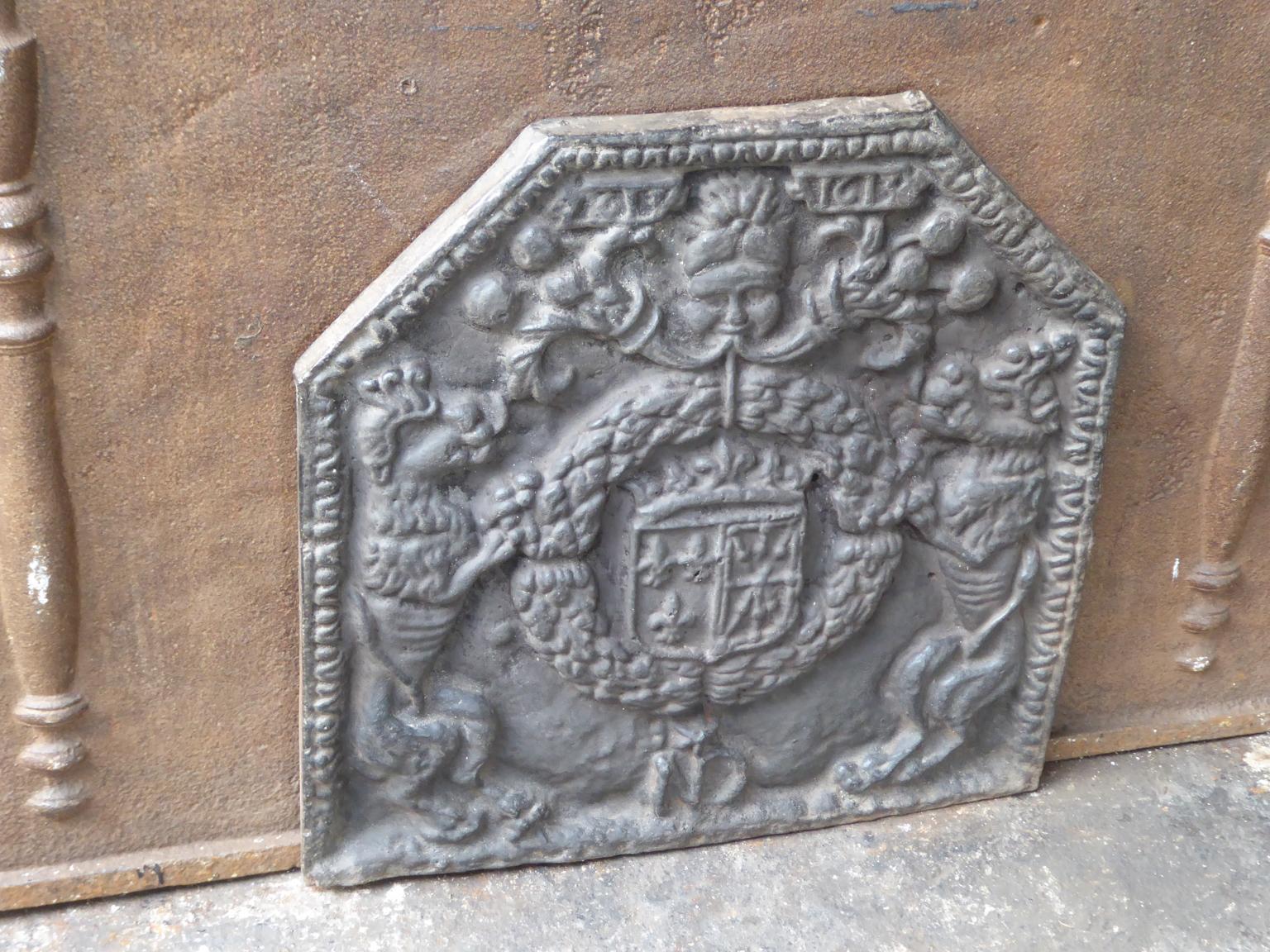 French 'Arms of France and Navarre' Fireback 1