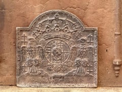 French 'Arms of Lorraine' Fireback, 20th Century, Louis XIV Style