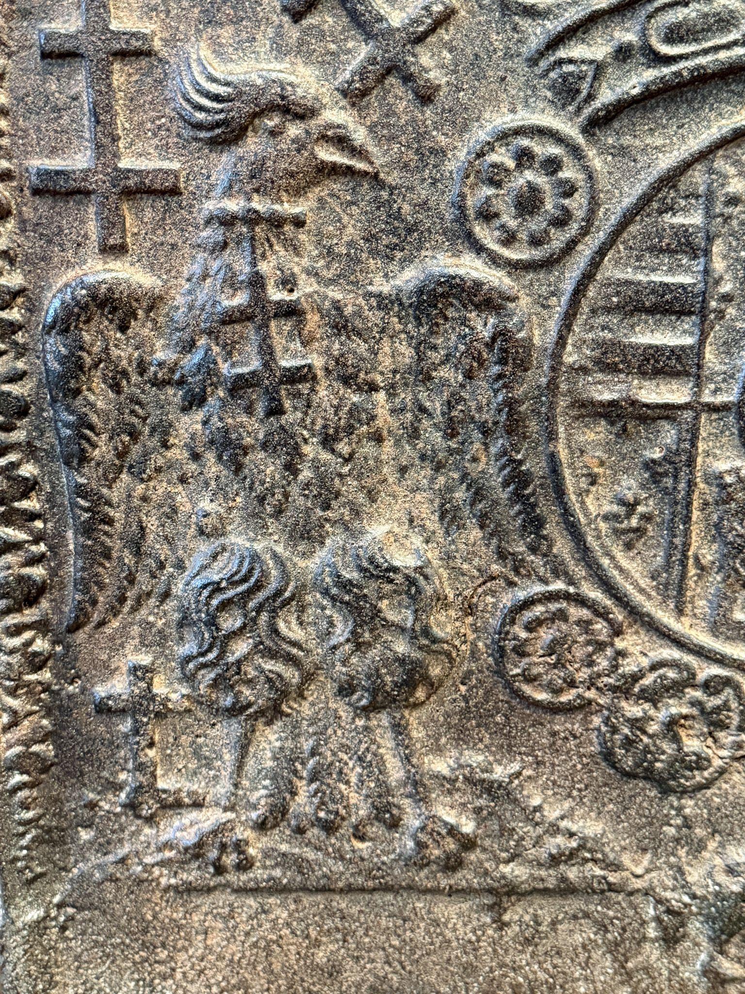 Piastra da camino francese 