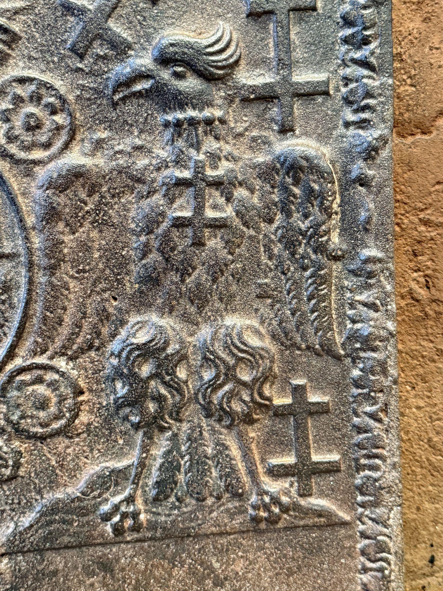 Piastra da camino francese 