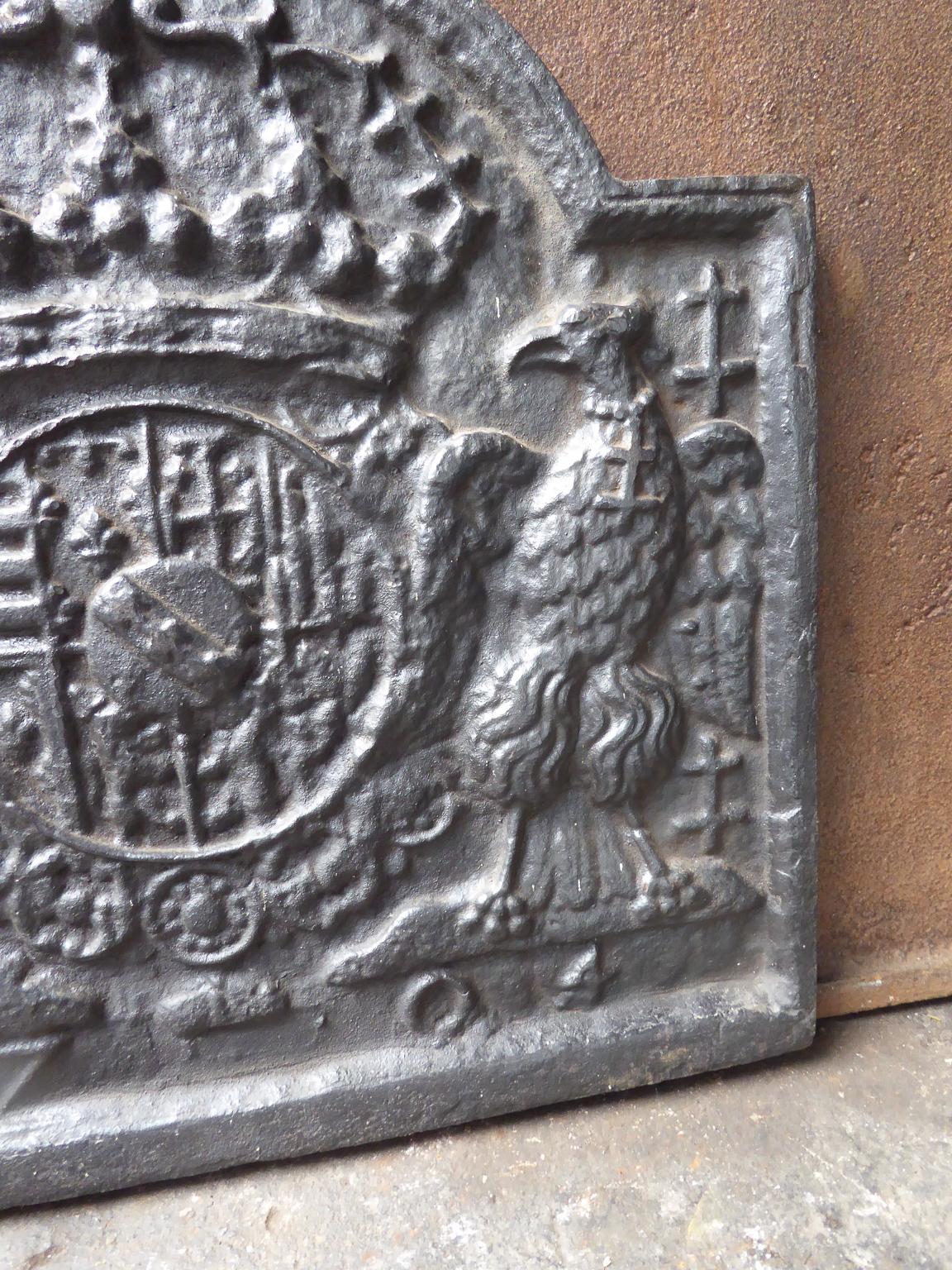 French 'Arms of Lorraine' Fireback In Good Condition In Amerongen, NL