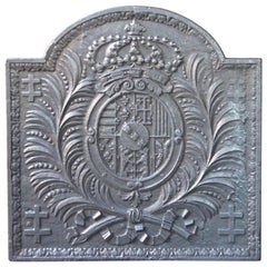 French 'Arms of Lorraine' Fireback or Backsplash, 18th Century