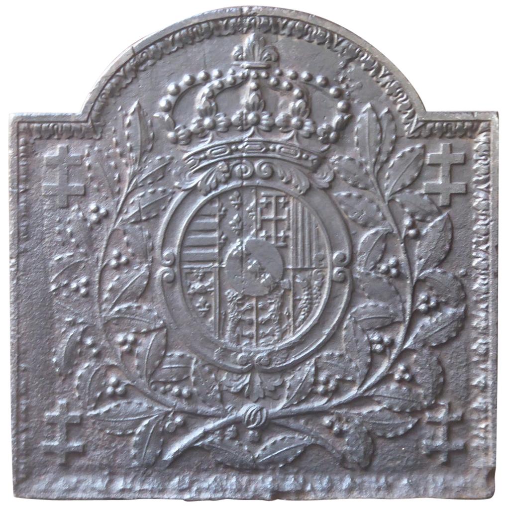 French 'Arms of Lorraine' Fireback or Backsplash, 18th Century