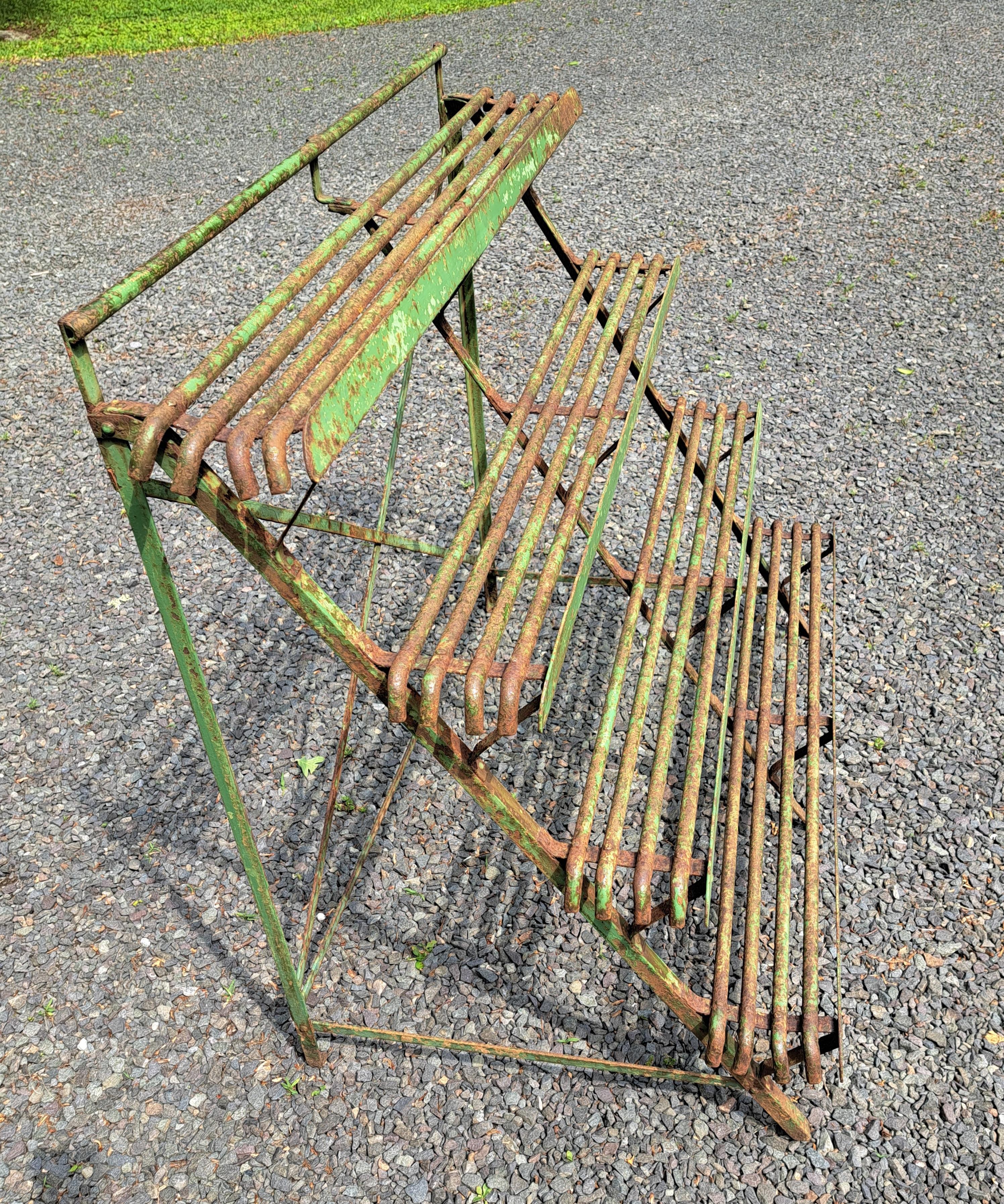 Victorian French Arras 4 Shelf Iron Plantstand For Sale