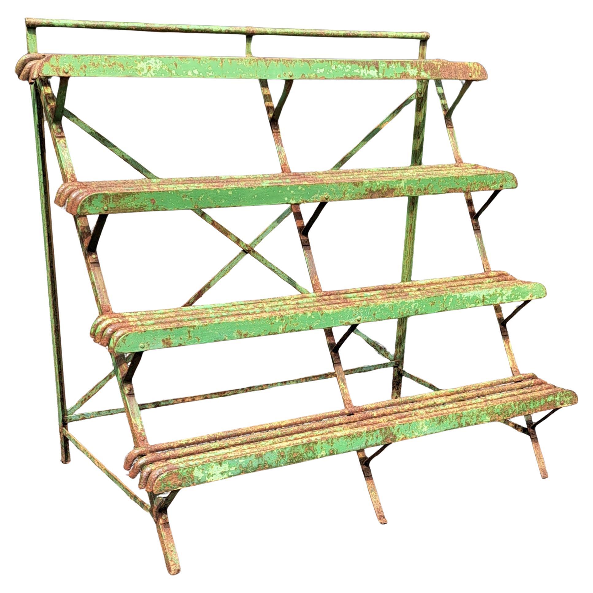 French Arras 4 Shelf Iron Plantstand