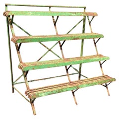 Antique French Arras 4 Shelf Iron Plantstand