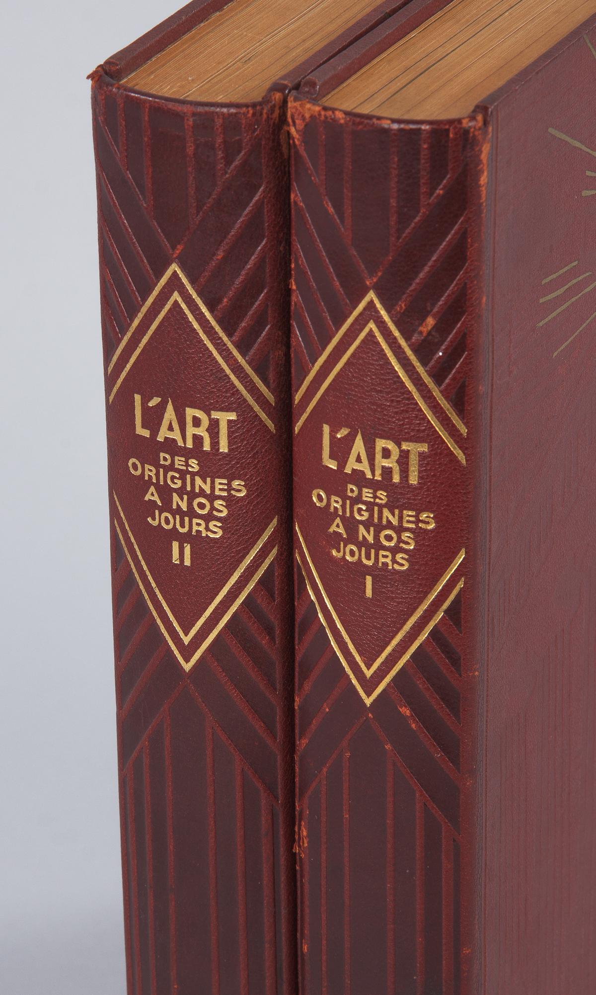 French Art Books, 2 Volumes, 1932 In Good Condition In Austin, TX