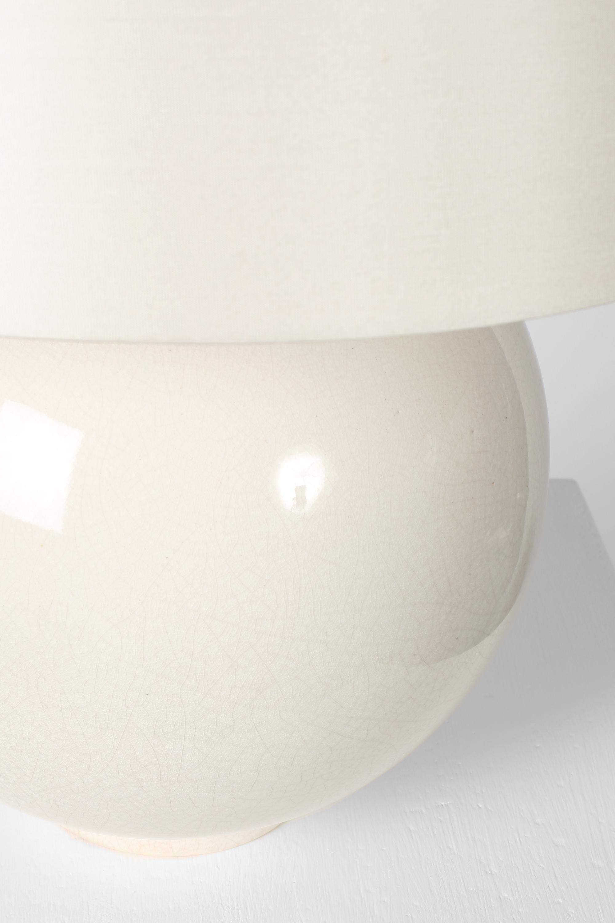 Lámpara de mesa francesa Art Déco años 30 Atelier A Primavera Boule Cerámico en venta