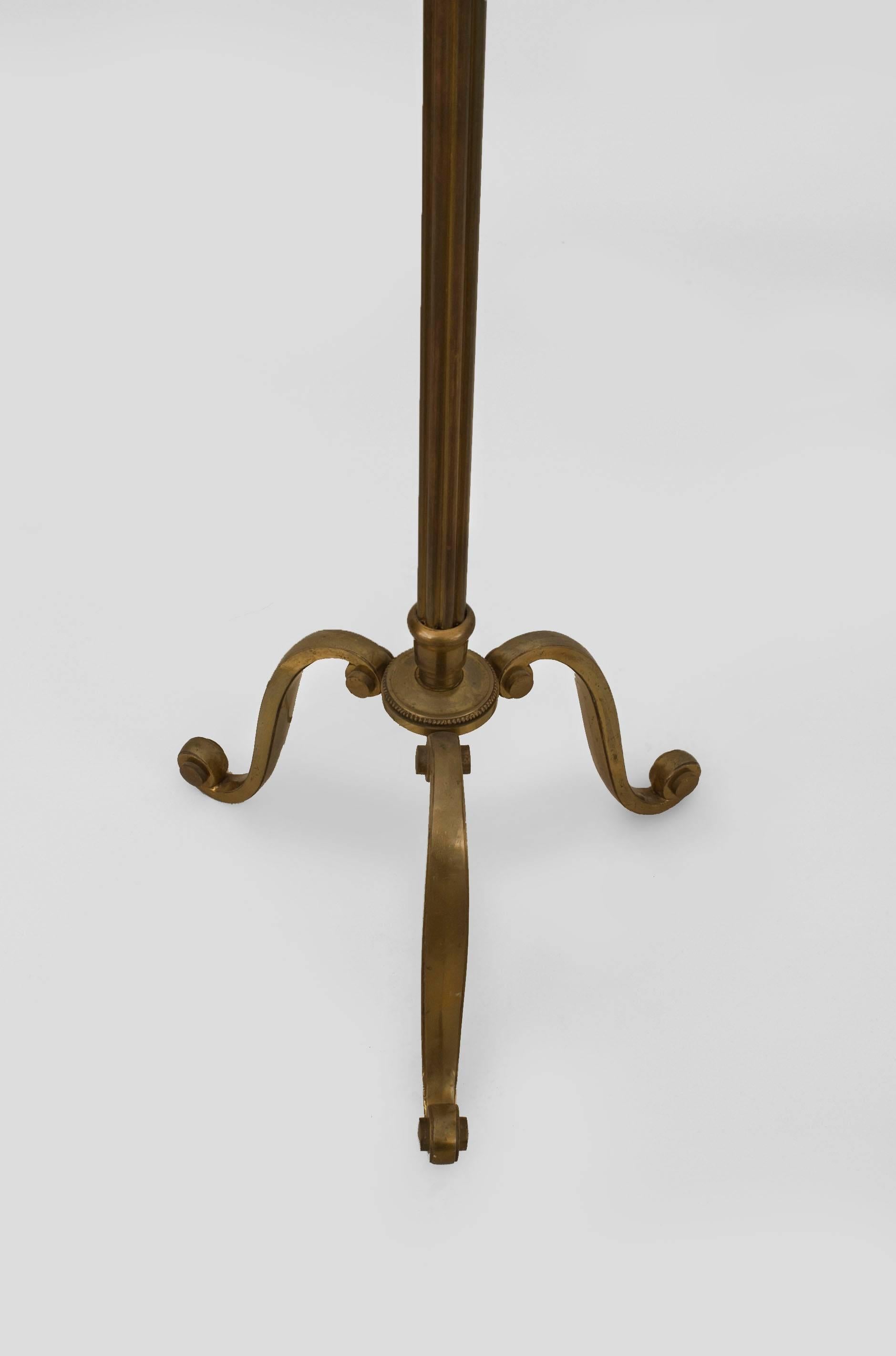 French Mid-Century Bagues Bronze Floor Lamp In Good Condition For Sale In New York, NY