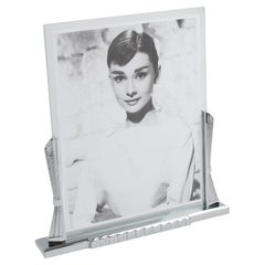 French Art Deco 1930s Chrome Picture Frame