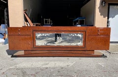 Großes Sideboard aus Maserknollenholz im französischen Art-déco-Stil der 1930er Jahre