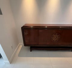 French Art Deco 1930's Mahogany Veneer Sideboard
