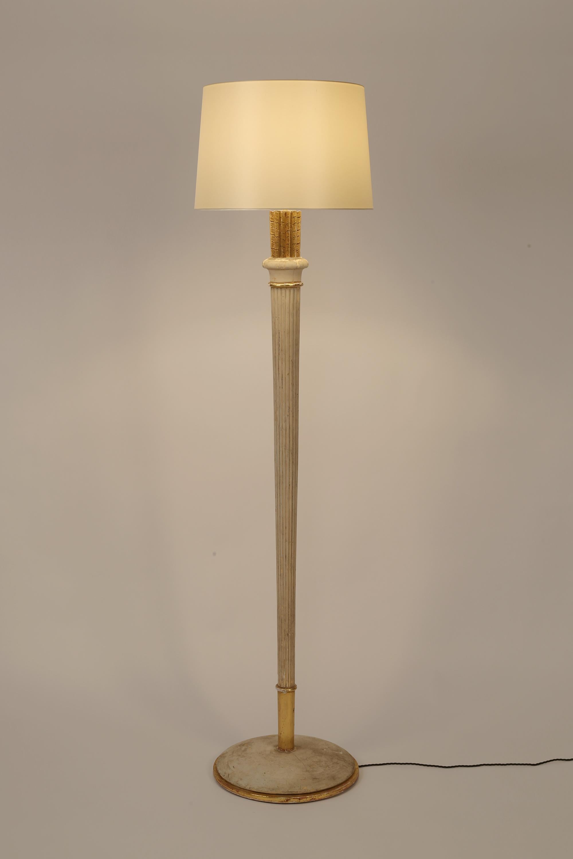 French Art Deco 1930s Maison Dominique Attr. Floor Lamp In Good Condition For Sale In London, GB