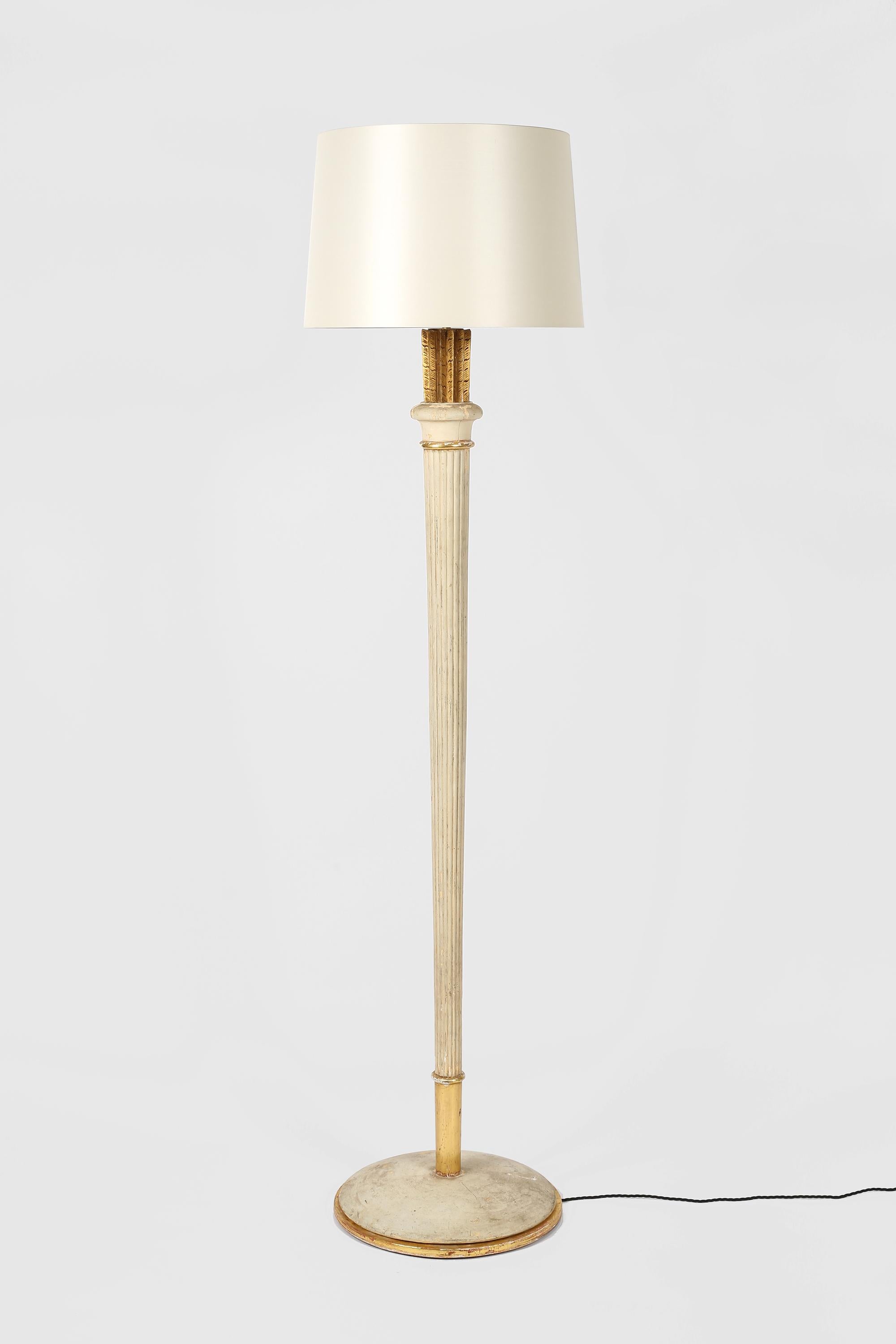 20th Century French Art Deco 1930s Maison Dominique Attr. Floor Lamp For Sale
