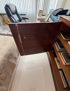 French Art Deco 1937's Dominique Indian Rosewood Concave Paneled Sideboard