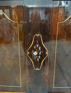 French Art Deco 1940's Macassar Ebony Mother of Pearl Sideboard