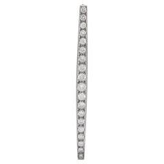 French Art Deco 3 carat total weight diamond platinum bar brooch