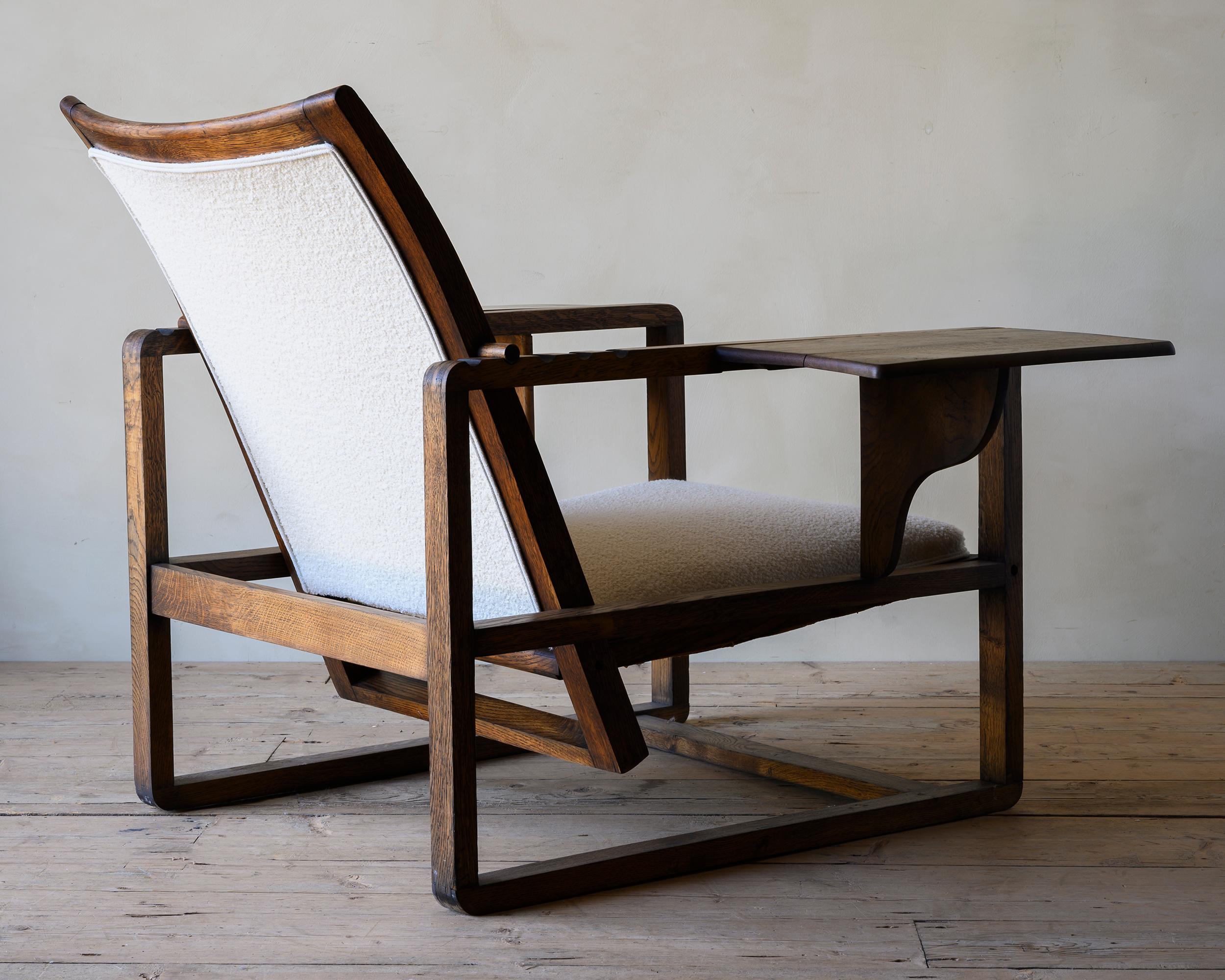 20th Century French Art Deco Adjustable Armchair