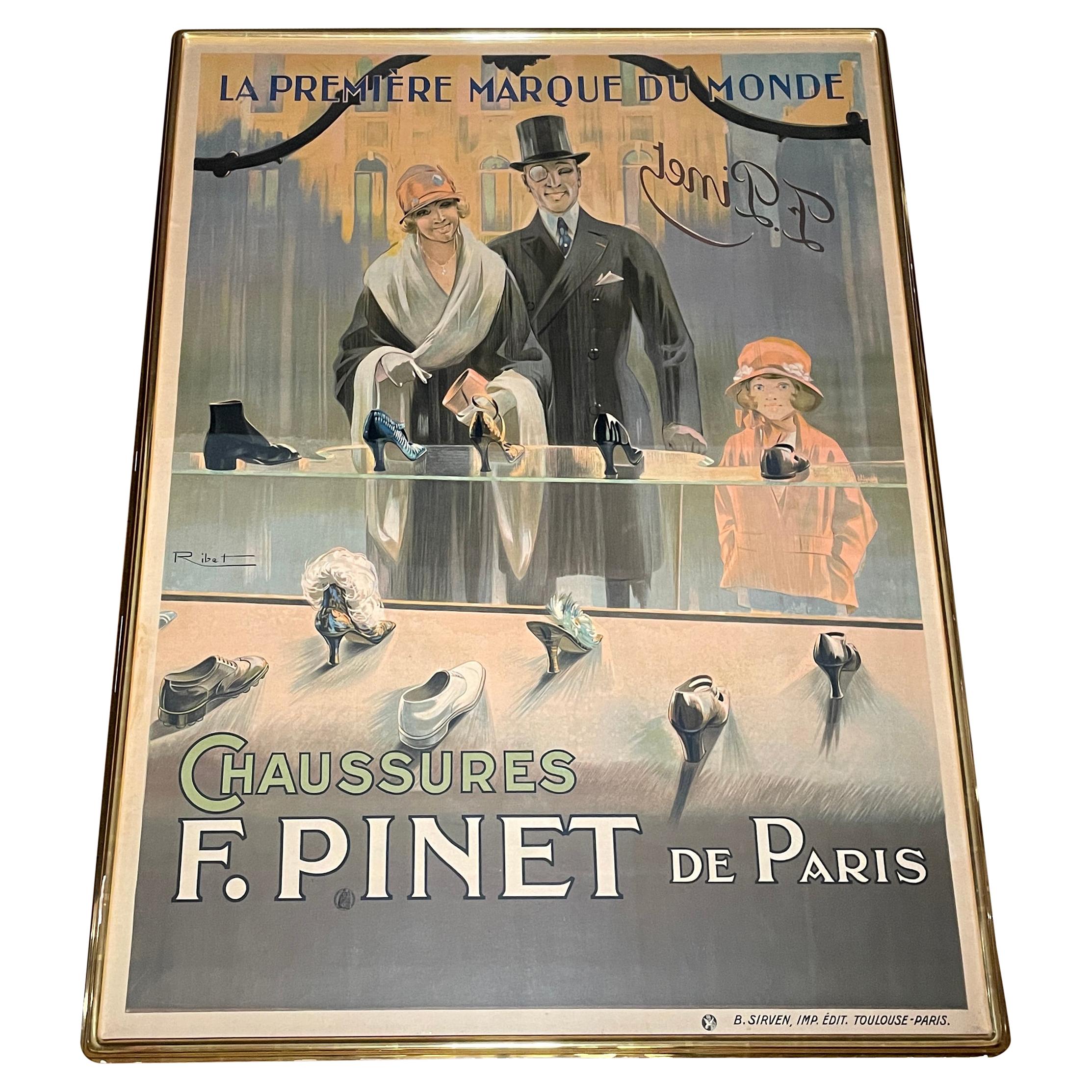 French Art Deco Advertising Poster, Ribet